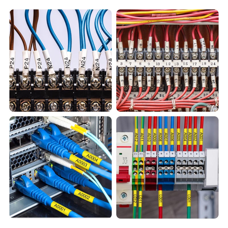 Absonic 3-Pack Compatible Heat Shrink Tube Replacement for Hse241 Hse-241 HS-241 HS241 17.7mm Black on White Label Tape for PT-E500 PT-E550W PT-E300 PT-H300 PT-P750WVP, 0.7inch x 4.9 feet - Image 4